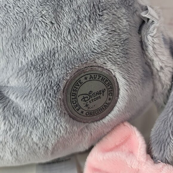 Disney Store MC Eeyore Large Plush Gray 16" Removable Tail Hook Loop Winnie - Picture 5 of 11